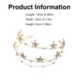 thumbnail image 4 of EeaseCA Alloy Stars Goddess Crown Headband Bridal Headpiece Tiara Wedding Accessory, 4 of 8