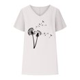 thumbnail image 4 of Birdeem T-Shirts à Col en V pour Femmes Mode Confortable Blouses Féminines Hauts, 4 of 6