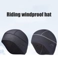 thumbnail image 3 of Single Sided Riding  Helmet  Waterproof Helmet Liner Hat Warm Motorcycle Cycling Beanie, 3 of 8