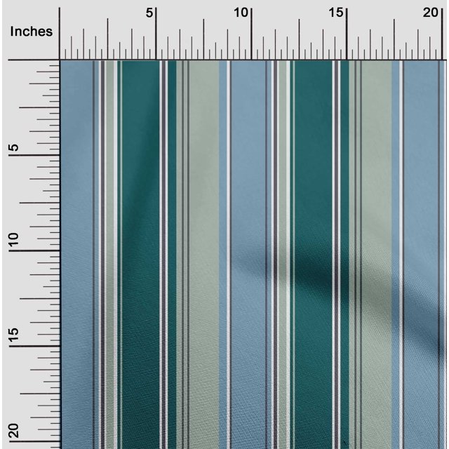 oneOone Tissu Polyester Lycra Imprimé à Rayures Bayadere Tissu de Couture BTY 56 Pouces de Large