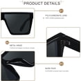 thumbnail image 2 of HAHDAXIA Square Oversized Sunglasses for Women Men Big Flat Top 2 pack Fashion Shield Large UV Protection Rimless Shades, 2 of 6