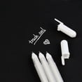 thumbnail image 3 of RXIRUCGD Stylos Gel Blancs, Pointe Fine, 0,8 mm, Encre Blanche, Lot de 6, 3 of 5