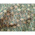 thumbnail image 4 of oneOone Silk Tabby Fabric Leaves & Floral Block Print Sewing Fabric BTY 42 Inch Wide, 4 of 4