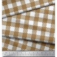 thumbnail image 3 of Soimoi Moss Georgette Fabric Gingham Check Print Fabric by Yard 42 Inch Wide, 3 of 3
