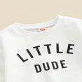 thumbnail image 4 of Infant Baby Boys Fall Winter Outfits Long Sleeve Sweatshirt Letter Print Pullover Tops Jogger Pants Set, 4 of 6