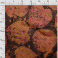 thumbnail image 3 of oneOone Cotton Poplin Brown Fabric Abstract Leaf Texture Craft Projects Decor Fabric Printed By The Yard 42 Inch Wide, 3 of 4