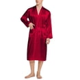 thumbnail image 1 of LSLJS Mens Robe Winter Loose Fallow Couples Bathrobe Long Nightgown Nightgown, Robes Gifts for Men, 1 of 3