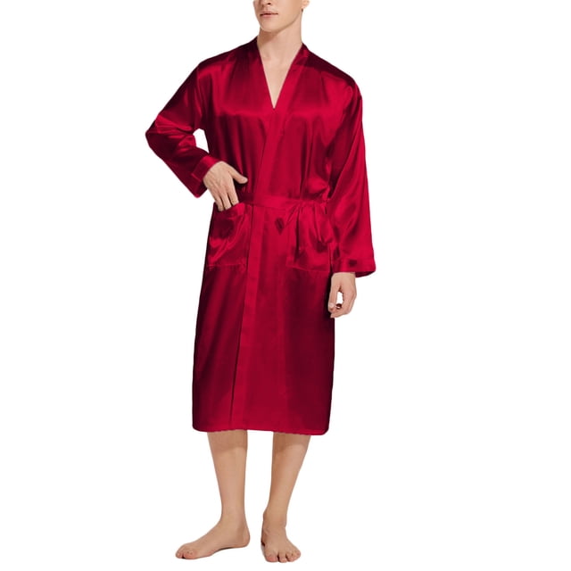 LSLJS Mens Robe Winter Loose Fallow Couples Bathrobe Long Nightgown Nightgown, Robes Gifts for Men