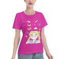 thumbnail image 2 of T-Shirt Basique à Manches Courtes pour Femmes Sailor Moon Lièvre Lunaire, 2 of 6