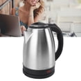 thumbnail image 1 of Electric Kettle 2L 1500W Fast Boil, Stainless Steel Liner, Safe Auto Shut Off, Easy Clean, Multipurpose, Borosilicate Glass, LED Light, 1 of 7
