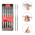 thumbnail image 3 of Sunwealth Stainless Steel Chopsticks - 5 pairs, 3 of 6