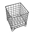 thumbnail image 2 of Iron Coffee Storage Basket Black & White | Fruit Snack Candy Organizer 6.3x5.1in | Waterproof Rust Proof Mesh | Desktop Table Decorative Bin | Durable Openwork Design | Easy Clean | Expanded Capacity, 2 of 6