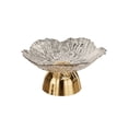 thumbnail image 2 of Gold Fruit Tray with Drain and Detachable Base - Plastic Snack Plate for Vegetables, Candy, and Party Appetizers, 2 of 6