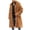 Yellow, variant on AnuYalue Mens Fleece Coat Mid Long Casual Faux Mink Coat Single Breasted Business Cozy Faux Fur Jacket Winter Classic Fit Faux Fur Collar Outerwear