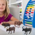 thumbnail image 4 of MesaSe Cattle Figurine Ornament Solid Model Cute Wild Animal Statue Model Desktop Ornament, 4 of 5