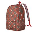 thumbnail image 4 of Artistic Hedgehog Backpack – Cute Floral Forest Scene with Cartoon Adorable Print Pattern Bookbag for School and Outdoor Trips, 4 of 5