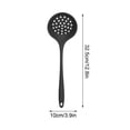 thumbnail image 2 of Slotted Skimmer Spoon Ladle with Long Handle - Lightweight Strainer Utensil for Cooking in 3 Colors, 2 of 5