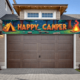 thumbnail image 4 of Forest Design Happy Camper Tent Banner Campfire Nature Scene for Outdoor Adventure Camping Event, 4 of 5