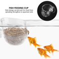 thumbnail image 3 of Aquarium Feeding Cup, Fish Feeding Cup, Acrylic With Suction Cup For Red   Aquarium Fish  For Fish, 3 of 8