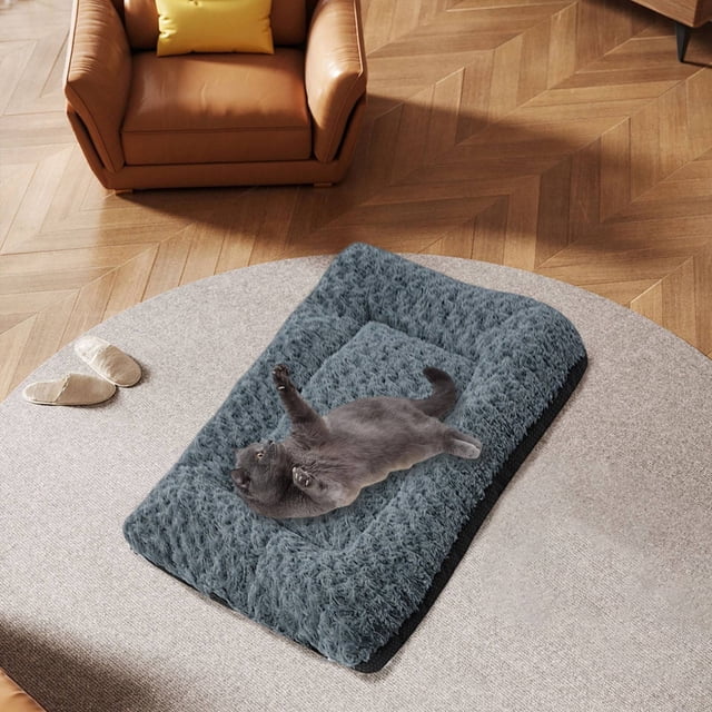 Lit pour Animaux Réversible Doux et Chaud, Coussin de Couchage Lavable Confortable pour Petits Moyens Chats Chiens Animaux