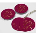 thumbnail image 4 of Inkdotpot Gold Foil Paper Hang Tags Let Love Sparkle Wedding Favor Tags 50 Pieces, 4 of 6