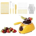 thumbnail image 1 of Melting Fondue Set-MINI Chocolate Melting Pot-Chocolate Fondue Warmer Machine For Milk Chocolate-Cheese--Candy, 1 of 6