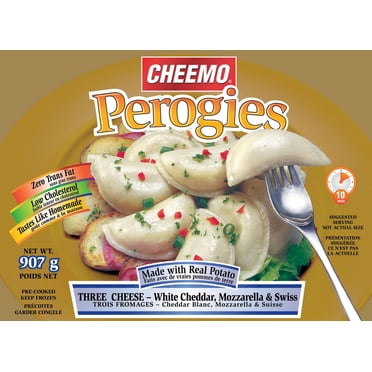 Cheemo Perogies trois fromages - cheddar blanc, mozzarella et suisse 907 g