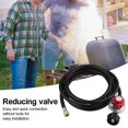 thumbnail image 2 of Visland Propane Regulator 0-20 PSI High Pressure Adjustable Propane Regulator with QCC-1 Type Hose U.S. Propane Tanks Gas Burner Cooker Turkey Fryer Replacement Parts, 2 of 7
