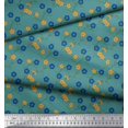 thumbnail image 2 of Soimoi Poly Georgette Fabric Leaves & Floral Print Fabric by the Yard 42 Inch Wide, 2 of 3