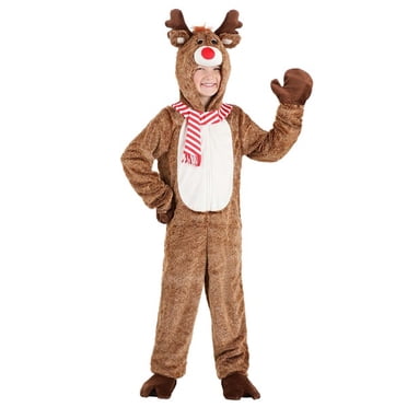 Costume de Renne en Peluche pour Enfant