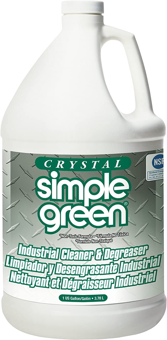 Simple Green 0610000619128 Crystal Industrial Cleaner and Degreaser in 1 Gal Bottles (Pack of 6)