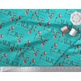 thumbnail image 3 of Soimoi Rayon Fabric Floral Love Text Print Sewing Fabric Yard 42 Inch Wide, 3 of 5