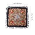 thumbnail image 2 of RXIRUCGD Foulard Imprimée Style Ethnique pour Femmes avec Franges, Jaune, Taille : 160, 2 of 2