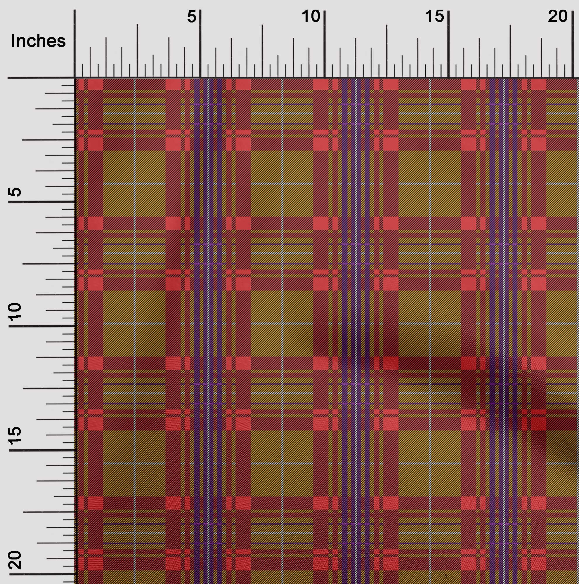oneOone Viscose Jersey Fabric Tartan Check Print Fabric By The Yard 60 Inch Wide