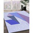 thumbnail image 3 of Ahgly Tapis Rectangulaire Lavable en Machine Intérieur Transitionnel Bleu Ciel, 7 Pieds x 9 Pieds, 3 of 7