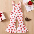 thumbnail image 1 of EGNMCR Girls' Jumpsuits & Rompers Valentine's Day Toddler Baby Girl Print Jumpsuits Printing Strap Romper Pants Kid Rompers, 1 of 9