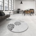 thumbnail image 4 of Ahgly Tapis Rectangulaire Lavable en Machine Intérieur Transitionnel Gris Platine, 5 Pieds x 8 Pieds, 4 of 7