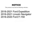 thumbnail image 2 of Transit Auto Front Disc Brake Rotors and Ceramic Pads Kit for Car Ford F-150 Expedition Lincoln Navigator K8T-104497, 2 of 11