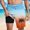 Light Blue, variant on Styesk Mens Shorts Men Casual Fashion Print Shorts With Pockets Elastic Waist Beach Pants