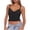 Black, variant on Qulqfy Fashion Women Tops Pink Sleeveless Crop Tunic Going Out Solid Slim Camisole Shirts for Teens Girls Trendy L