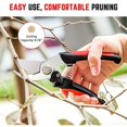 thumbnail image 3 of Pruning Shears Garden Secateurs Set Professional Tree Trimmer Secateurs Steel Sharp Blade Pruning Scissors with Spare Spring Garden Shears Pruners, 3 of 8