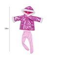 thumbnail image 3 of DPTALR Clothes For Baby Dolls 43 Cm Coat 18 Inch Girl Doll Down Jacket Doll Trouser, 3 of 7