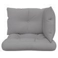 thumbnail image 2 of vidaXL Pallet Cushions 3 pcs Grey Fabric, 2 of 5