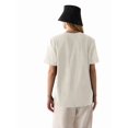 thumbnail image 3 of Womens Oversized Short Sleeve T Shirts Crew Neck Loose Workout Tee Casual Summer Tops Cotton Light gray L, 3 of 8