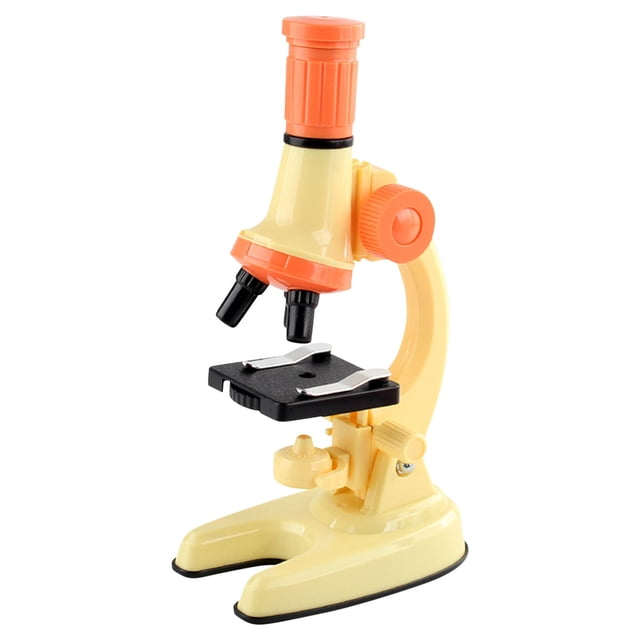 Yellow Kids Science Microscope Toy Hd 100X 600X 1200X Magnification For Biological Exploration Experimental Kit Educational Tool Size 5.12X3.35X9.06 Inches Weight 0.60 Lbs