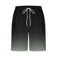 thumbnail image 4 of RKSTN Swim Shorts for Mens Gradient Print Ultra Plus Size Color Blocking Elastic Waist Drawstring Casual Versatile Beach Vacation Board Shorts with Pockets, 4 of 4