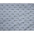 thumbnail image 4 of oneOone Polyester Lycra Light Grayish Blue Fabric Rabbit Animal Sewing Craft Projects Fabric Prints By Yard 56 Inch Wide, 4 of 4