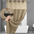 thumbnail image 5 of Bwiyojiz Décoration Maison et Jardin Textiles Rideaux Étoile Pleine Uni Double Grand Anneau Rideau de Douche Réversible pour Salles de Bain Tissu Polyester Robuste, Cadeaux pour Sœurs, 5 of 5