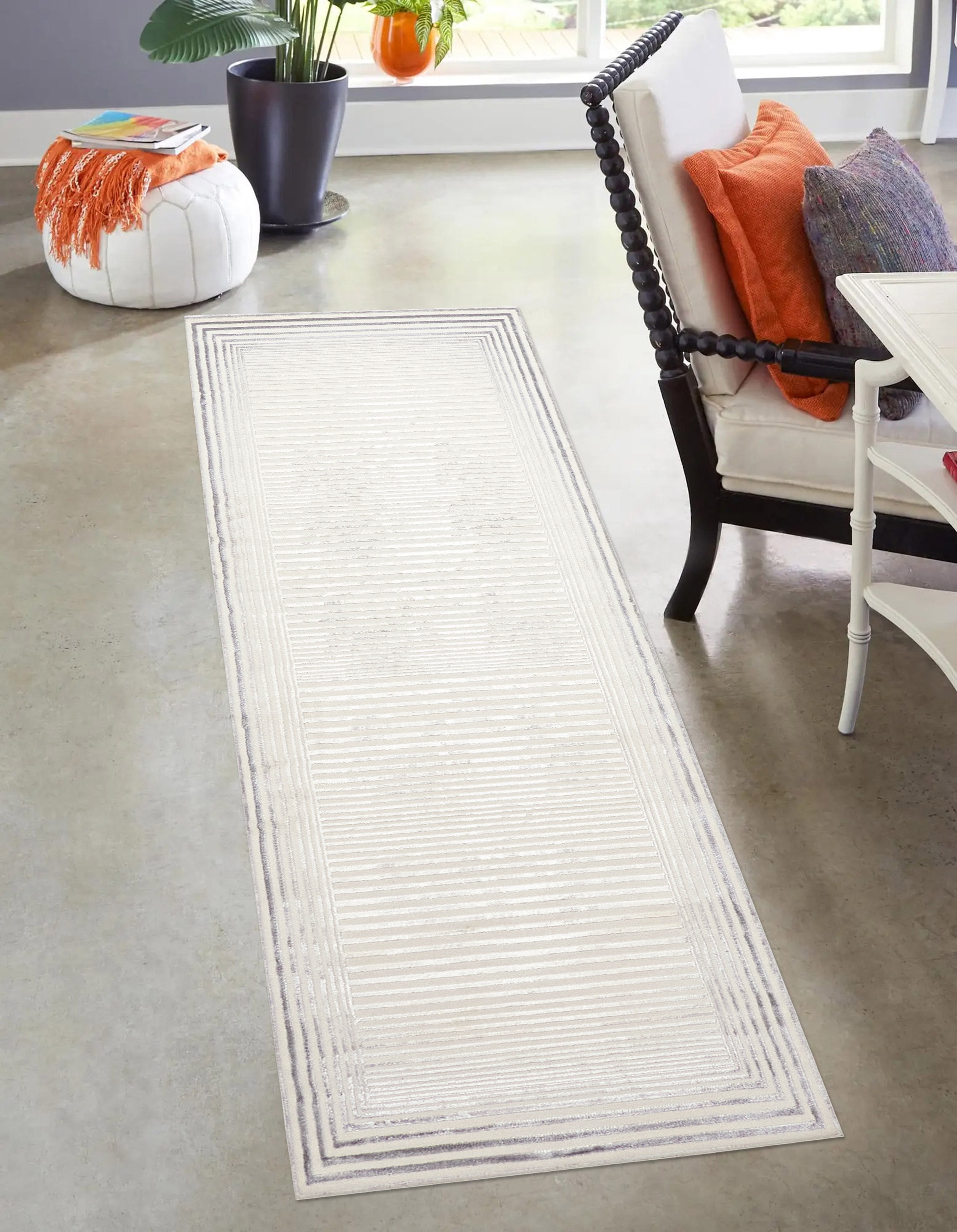 ECARPET Tapis Contemporain/Moderne Ramona pour Salon, Chambre, Salle A Manger, Entrée, Couloir et Plus Encore.