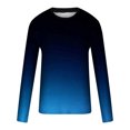 thumbnail image 5 of Meichang T-Shirt à Manches Longues pour Homme, T-Shirts Graphiques pour Homme Décontractés à Imprimé Dégradé 3D, T-Shirts Fantaisie à Col Rond Confortables à Manches Longues pour Homme, 5 of 5
